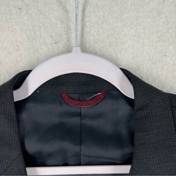 Hart Schaffner & Marx Navy Wool 2 Button Blazer - Picture 3 of 13